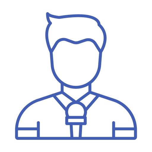 periodista icono gratis