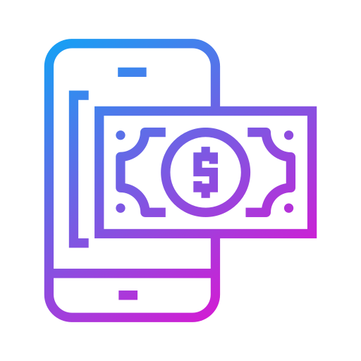 pago en línea icono gratis