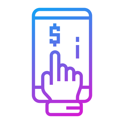 pago en línea icono gratis