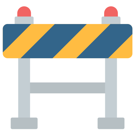 Road block - Free security icons