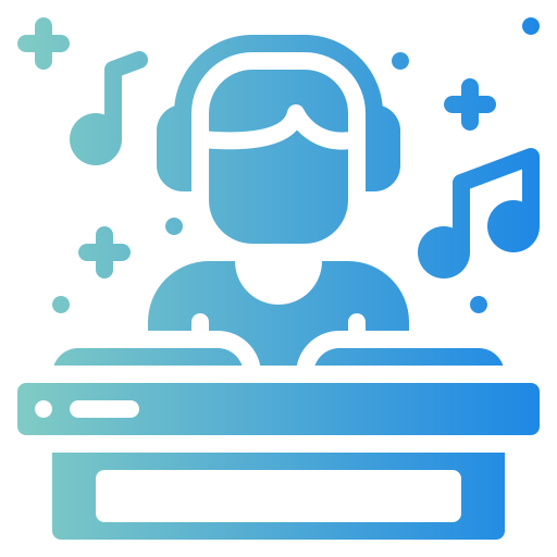 disc jockey icono gratis