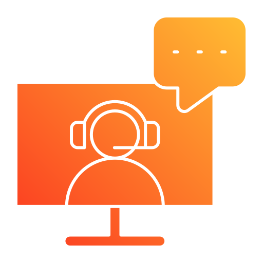 atención al cliente en línea icono gratis