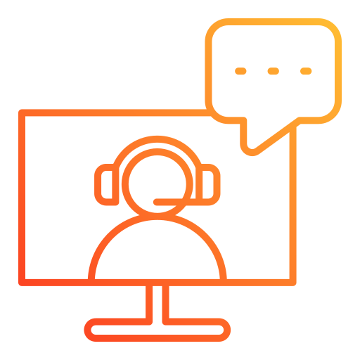 atención al cliente en línea icono gratis