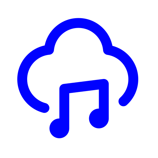 nube de música icono gratis