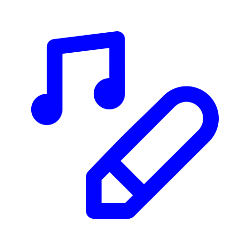 edición de música icono gratis