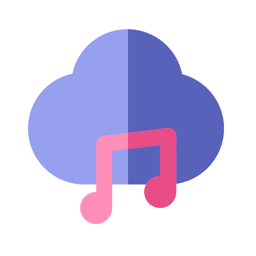 nube de música icono gratis