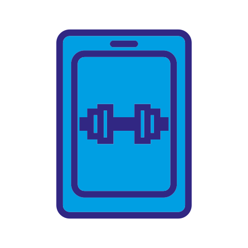 aplicación de fitness icono gratis