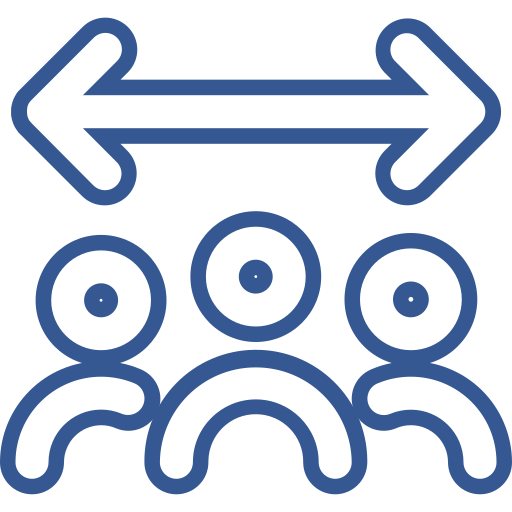 distancia icono gratis