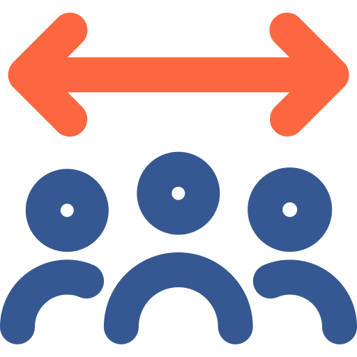 distancia icono gratis