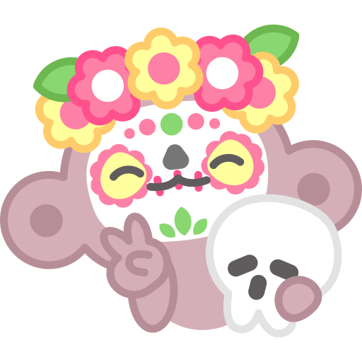 dia de muertos gratis sticker