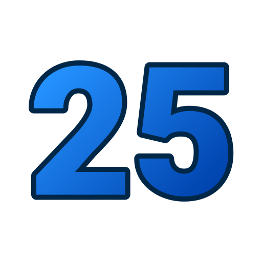 25 grátis ícone 25 grátis ícone
