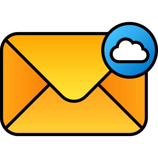 correo en la nube icono gratis