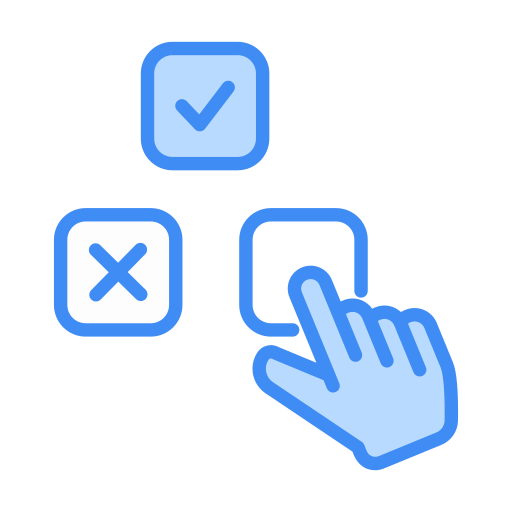 elección icono gratis