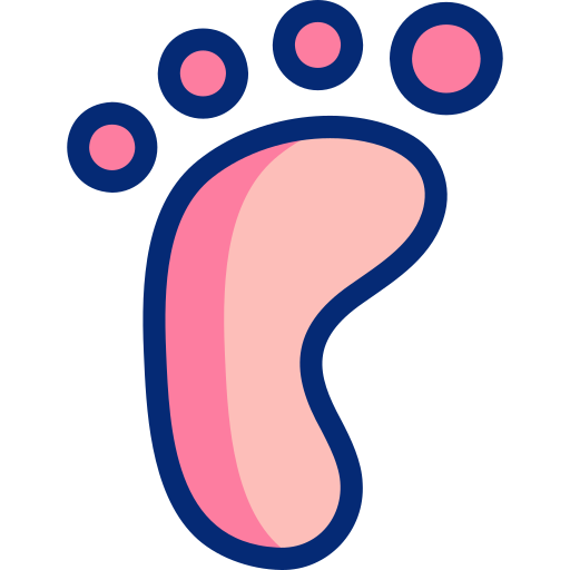 Foot print - Free kid and baby icons