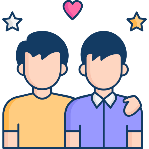 dia de la amistad icono gratis