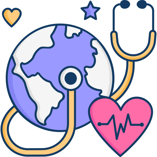 día mundial de la salud icono gratis