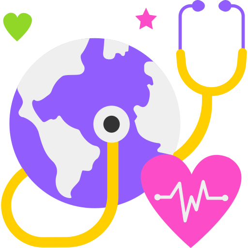 día mundial de la salud icono gratis