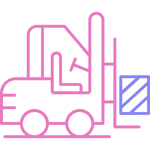 Forklift - Free shipping and delivery icons