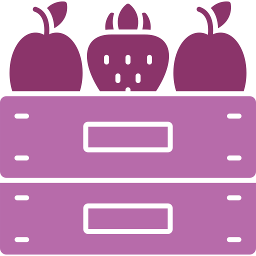 caja de frutas icono gratis