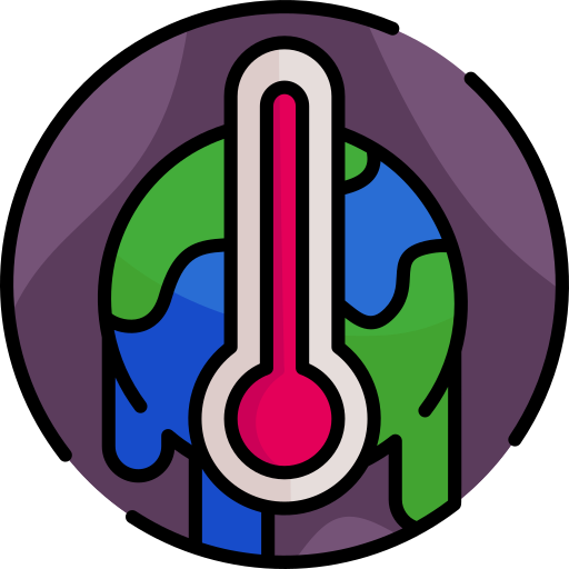 le réchauffement climatique Icône gratuit