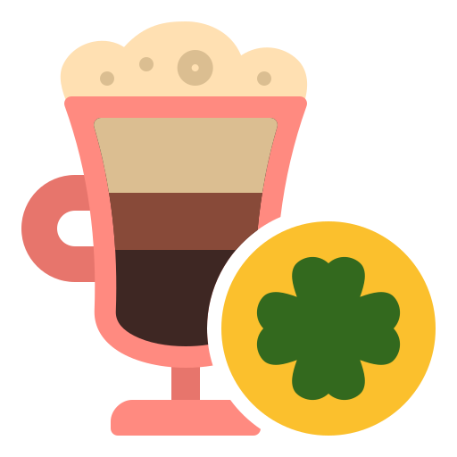 café irlandés icono gratis