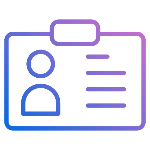 tarjeta de identificación icono gratis