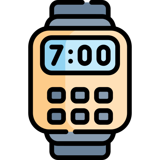 reloj digital icono gratis