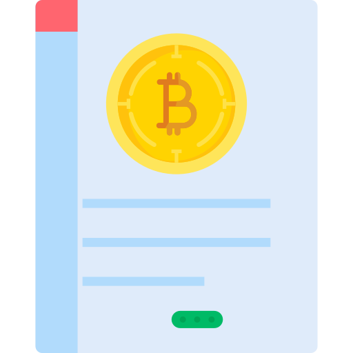 documentos bitcoin icono gratis