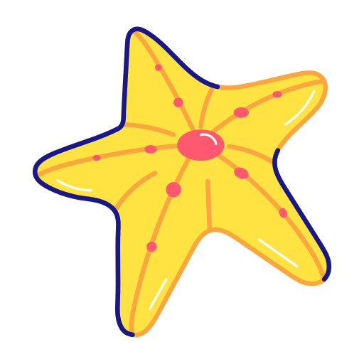 Starfish Stickers - Free animals Stickers