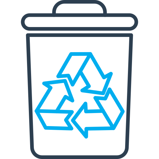 lixeira de reciclagem grátis ícone