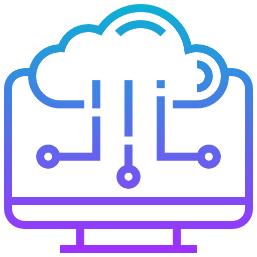 computación en la nube icono gratis