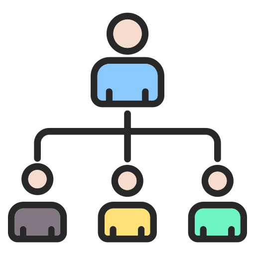 estructura de organización icono gratis