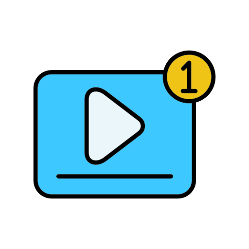 reproductor de video icono gratis