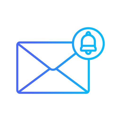notificación de correo electrónico icono gratis