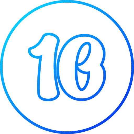 Number 10 free icon Number 10 free icon