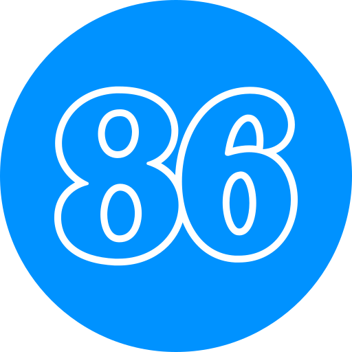 86 icono gratis