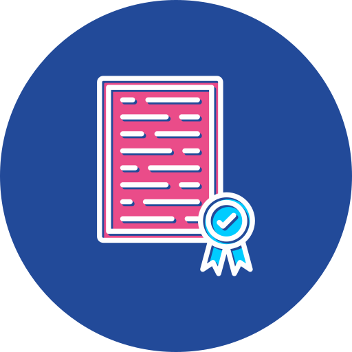 certificado icono gratis