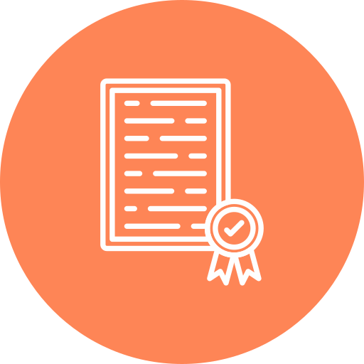 certificado icono gratis