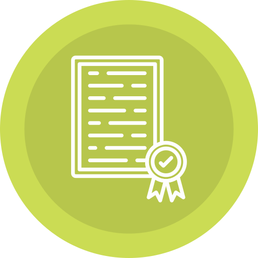 certificado icono gratis