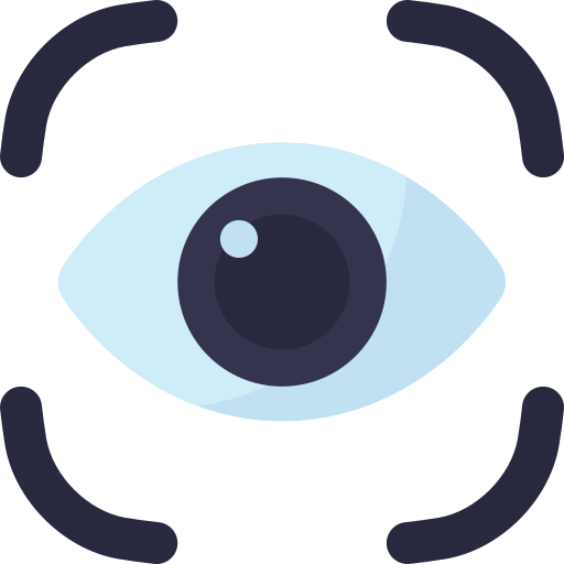 escaneo ocular icono gratis