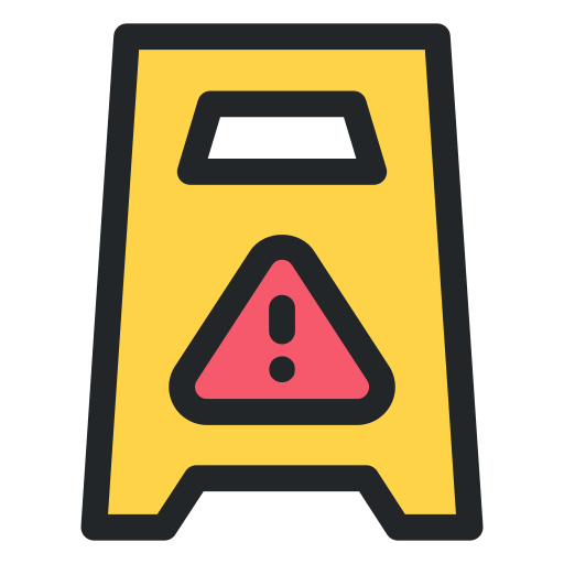 Wet floor - Free signaling icons