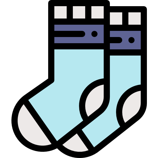 Socks Detailed Rounded Lineal color icon