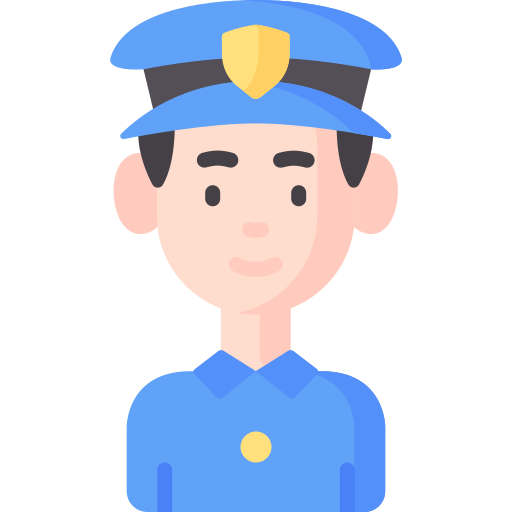 oficial de policía icono gratis