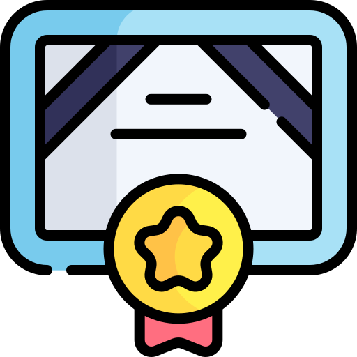 certificado icono gratis