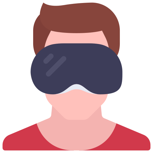 gafas de realidad virtual icono gratis