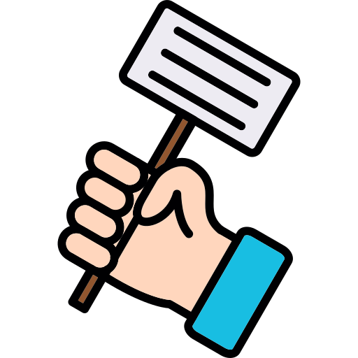 Protest free icon