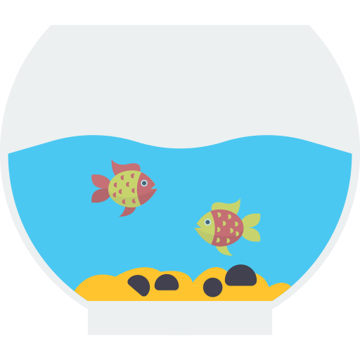 peces de decoración icono gratis