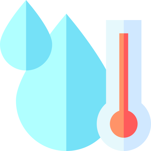 temperatura de agua icono gratis