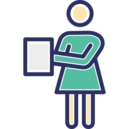 mujer de negocios icono gratis