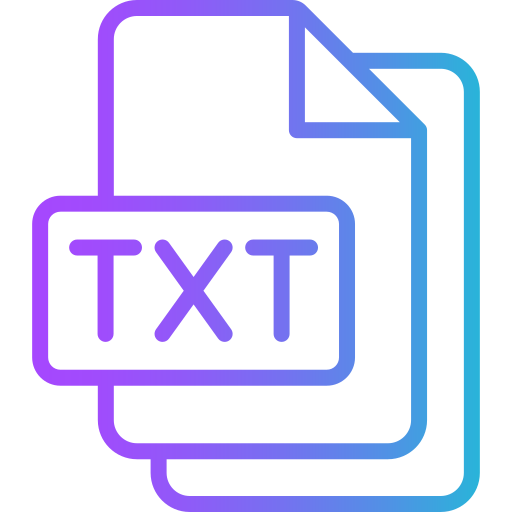 txt icono gratis